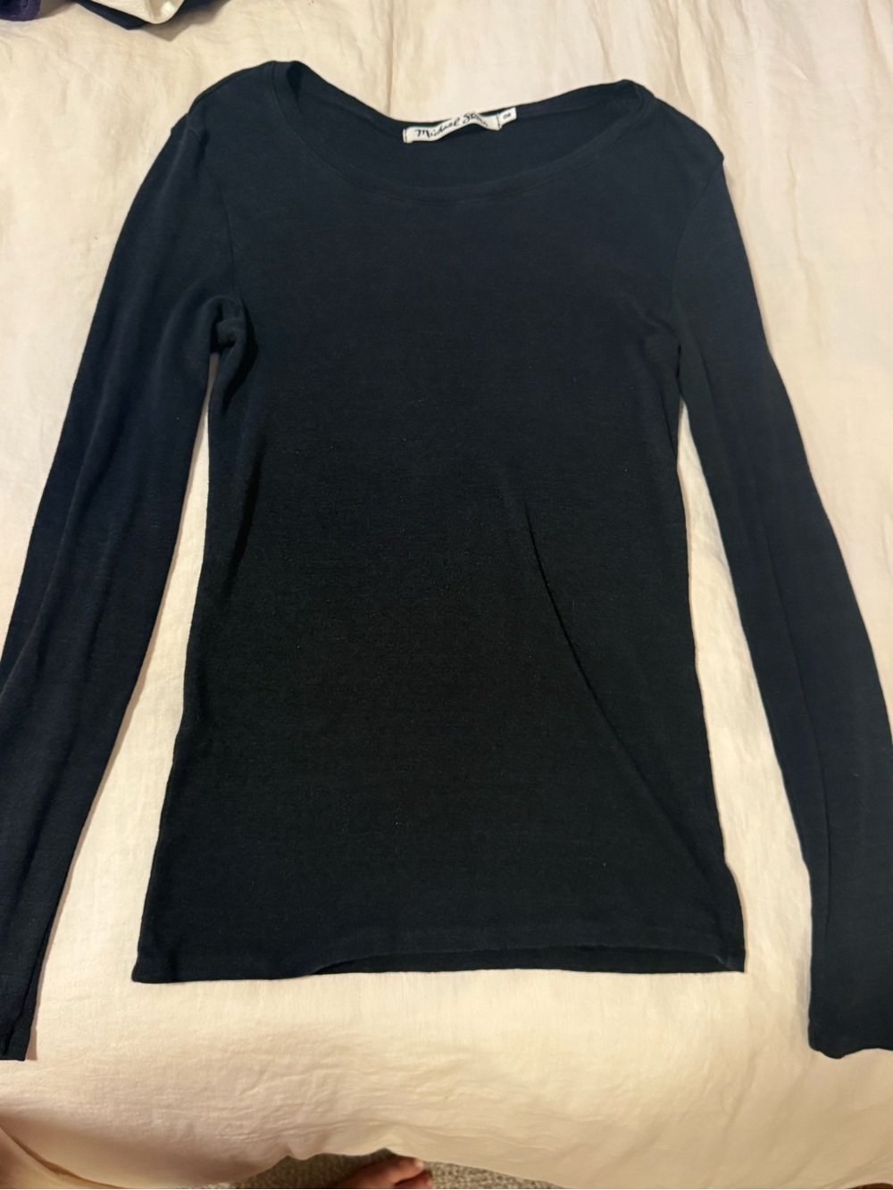 Michael stars long sleeve black shirt